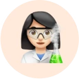 Emoji de cientifica