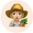 Emoji de granjera