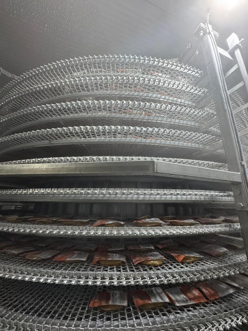 Túnel IQF: ultracongelada en espiral